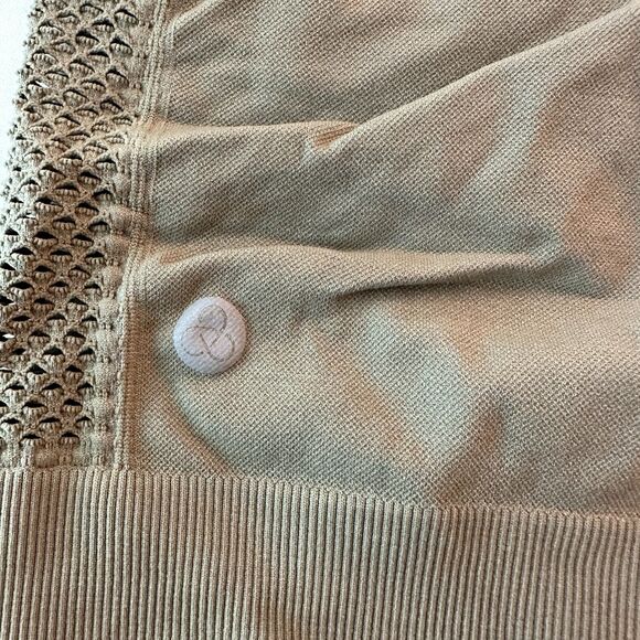 Zella Body Natura Longline Sports Bra Front Back Cutaway Green Vetiver Large - Picture 7 of 12